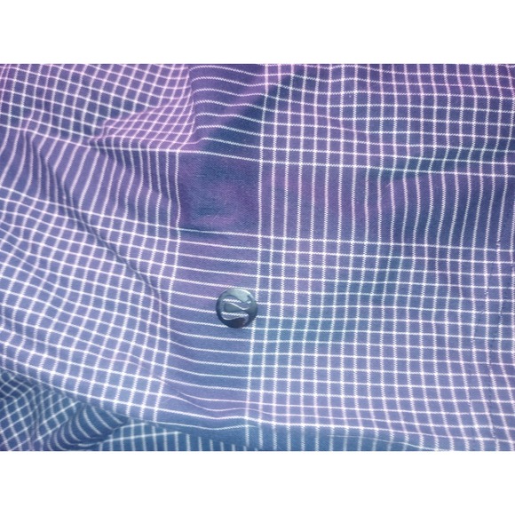 Lululemon Athletica Mens 40 Shorts Spandex‎ Blend Blue White Check, Lines - Picture 7 of 7